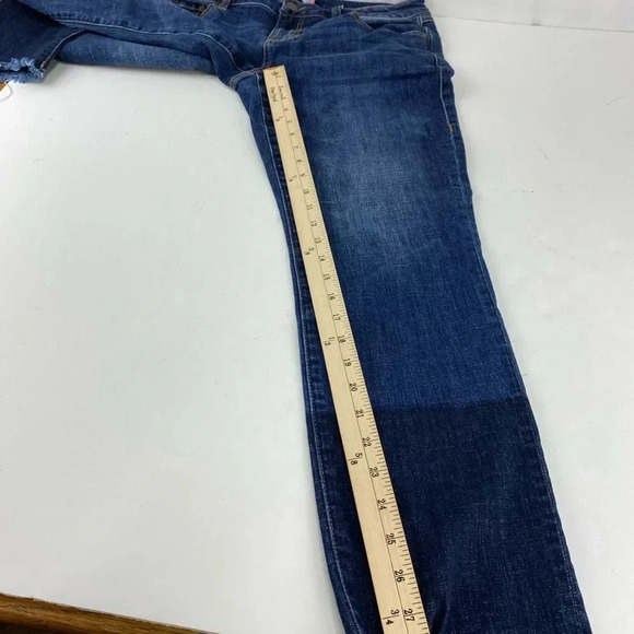 Cabi Jeans Denim Slim Boyfriend Celebrity Wash Stars Raw Hem Stretch Womens 8 - Picture 4 of 10